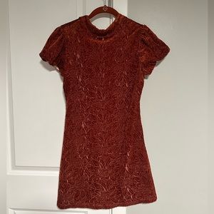 Free People Mini Velvet Dress Size Small